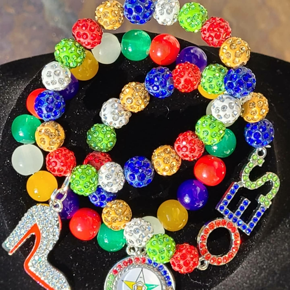 Order of the Eastern star bracelet set